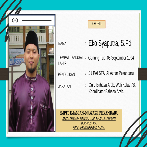 Guru Bahasa Arab Dan Koordinator Bahasa Arab
